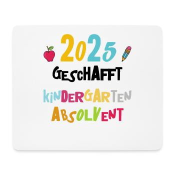 Abschied Kindergarten 2025 Geschenk Mädchen Jungen - Mousepad (Querformat) - Weiß - Vorne