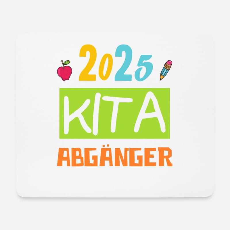 Abschied Kindergarten 2025 Geschenk Mädchen Jungen - Mousepad (Querformat) - Weiß