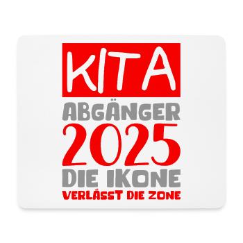 Abschied Kindergarten 2025 Geschenk Mädchen Jungen - Mousepad (Querformat) - Weiß - Vorne