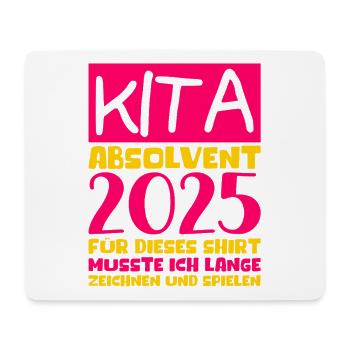 Abschied Kindergarten 2025 Geschenk Mädchen Jungen - Mousepad (Querformat) - Weiß - Vorne