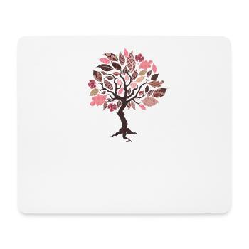 Just Breathe Tree Spring Yoga Meditation Summer - Mouse Pad (horizontal) - white - Front