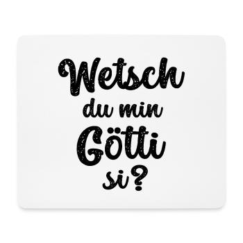 Götti fragen Patenonkel fragen Schweiz Lichtenstei - Mousepad (Querformat) - Weiß - Vorne