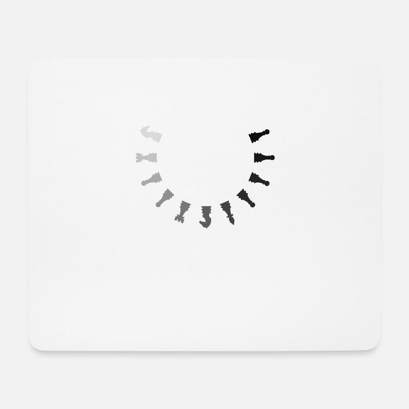 Funny IM THINKING Chess Chess Player Pieces - Mouse Pad (horizontal) - white