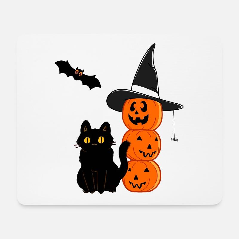 Halloween - Mousepad (Querformat) - Weiß