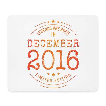 Birthday December 2016 Limited Edition Vintage - Mouse Pad (horizontal) - white - Front