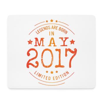 Birthday May 2017 Limited Edition Vintage - Mouse Pad (horizontal) - white - Front