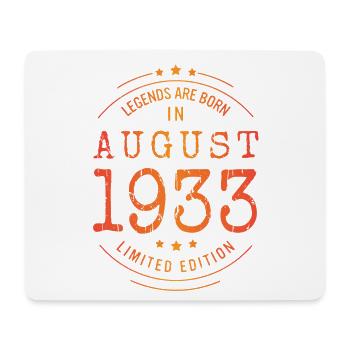 Geburtstag August 1933 Limited Edition Vintage - Mousepad (Querformat) - Weiß - Vorne