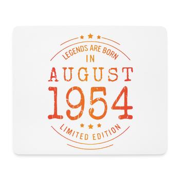 Birthday August 1954 Limited Edition Vintage - Mouse Pad (horizontal) - white - Front