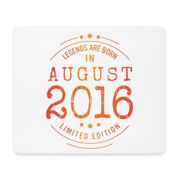 Birthday August 2016 Limited Edition Vintage - Mouse Pad (horizontal) - white - Front
