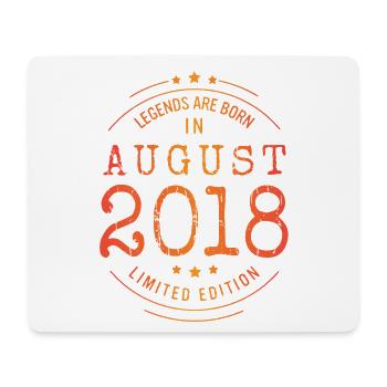 Geburtstag August 2018 Limited Edition Vintage - Mousepad (Querformat) - Weiß - Vorne