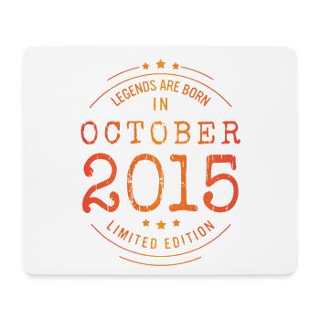 Anniversaire Octobre 2015 Edition Limitée Millésime - Tapis de souris (format paysage) - blanc - Devant