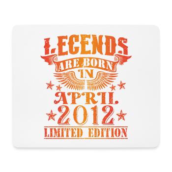 Geburtstag April 2012 Limited Edition Vintage - Mousepad (Querformat) - Weiß - Vorne