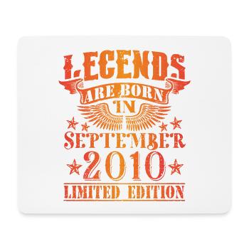Birthday September 2010 Limited Edition Vintage - Mouse Pad (horizontal) - white - Front