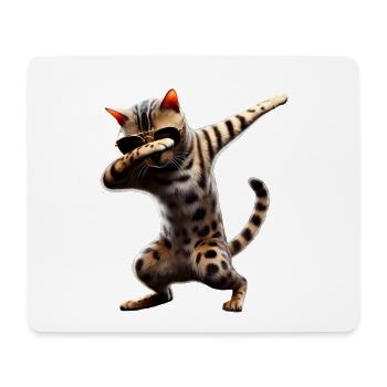 Dabbing Bengal Chat Amoureux des animaux Dab Pets - Tapis de souris (format paysage) - blanc - Devant