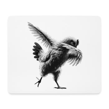 drôle dabbing poulet fermier amoureux des animaux dab - Tapis de souris (format paysage) - blanc - Devant