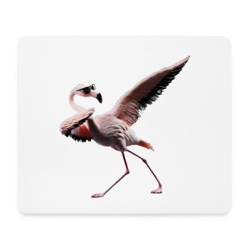 Drôle Dabbing Flamingo Farmer Amoureux des animaux Dab - Tapis de souris (format paysage) - blanc - Devant