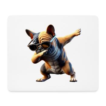 Funny Dabbing Dogs Animal Lover Dab Bulldog - Mouse Pad (horizontal) - white - Front