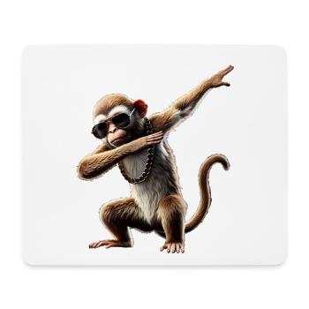 Lustiges Dabbing Affe Primaten Tierliebhaber Dab - Mousepad (Querformat) - Weiß - Vorne