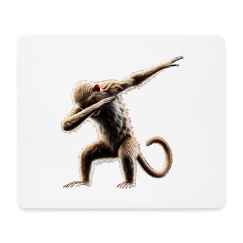 Lustiges Dabbing Affe Primaten Tierliebhaber Dab - Mousepad (Querformat) - Weiß - Vorne