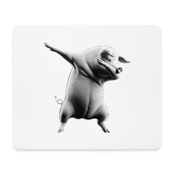 Funny Dabbing Pig Farmer Animal Lover Dab - Mouse Pad (horizontal) - white - Front
