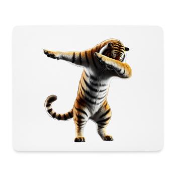 Lustiges Dabbing Tiger Wildtier Tierliebhaber - Mousepad (Querformat) - Weiß - Vorne