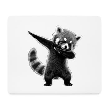Fun Dabbing Red Panda Animal Lover Safari - Tapis de souris (format paysage) - blanc - Devant