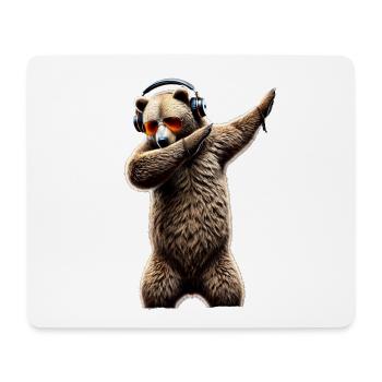 Funny Dabbing Bears Animal Lover Zoo Bear Animal - Mouse Pad (horizontal) - white - Front