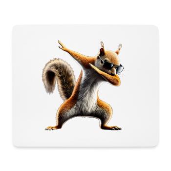 Funny Dabbing Squirrel Animal Lover Animals - Mouse Pad (horizontal) - white - Front