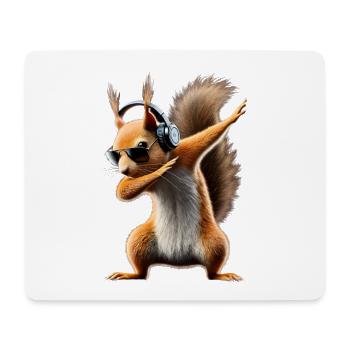 Funny Dabbing Squirrel Animal Lover Animals - Mouse Pad (horizontal) - white - Front