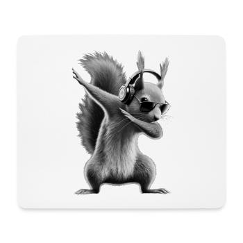 Funny Dabbing Squirrel Animal Lover Animals - Mouse Pad (horizontal) - white - Front