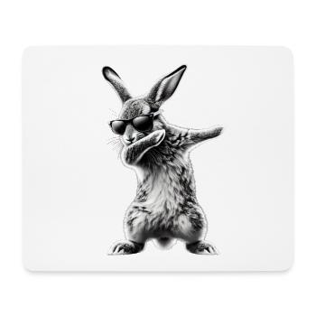 Funny Dabbing Rabbit Animal Lover Animals - Mouse Pad (horizontal) - white - Front