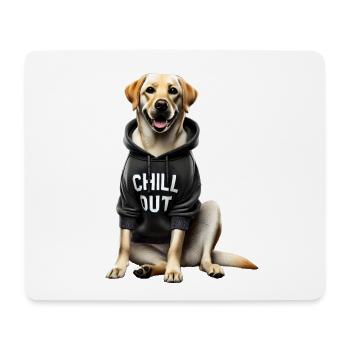 Funny Labrador Animal Lover Dogs Chilling Lazy - Mouse Pad (horizontal) - white - Front