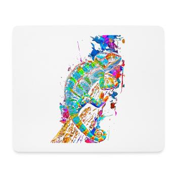Caméléon motif animal amoureux des animaux reptile lézard - Tapis de souris (format paysage) - blanc - Devant