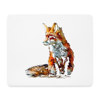 Funny Fox Fox Art Animal Nature Wildlife Animals - Mouse Pad (horizontal) - white - Front