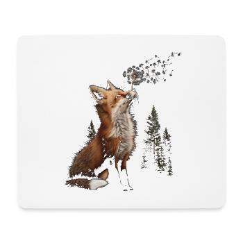 Drôle Renard Renard Art Animal Nature Animaux Animaux Sauvages - Tapis de souris (format paysage) - blanc - Devant