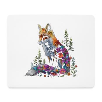 Lustiges Fuchs Fox Kunst Tier Natur Wildtier Tiere - Mousepad (Querformat) - Weiß - Vorne