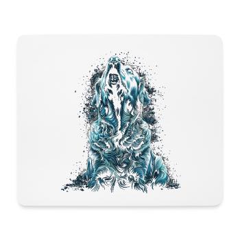 Lustige Golden Retriever Hund Kunst Hundebesitzer - Mousepad (Querformat) - Weiß - Vorne