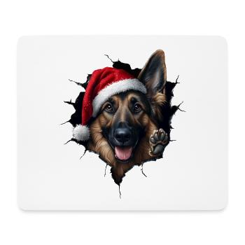 Dog owner dogs Christmas Christmas dog - Mouse Pad (horizontal) - white - Front