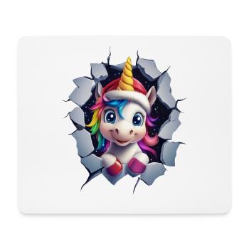 Funny Unicorn Christmas Unicorns Unicorn - Mouse Pad (horizontal) - white - Front