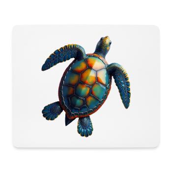 Amoureux des tortues de mer Motif safari animalier - Tapis de souris (format paysage) - blanc - Devant
