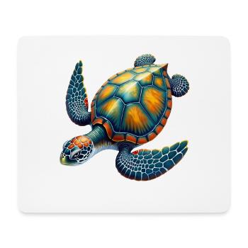 Amoureux des tortues de mer Motif safari animalier - Tapis de souris (format paysage) - blanc - Devant