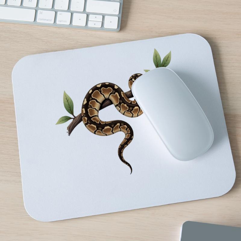 King Python Snakes Lover Terrarium Python Mouse Pad (horizontal)