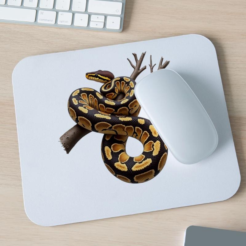 Roi Python Serpents Amoureux Terrarium Python Tapis de souris (format paysage)