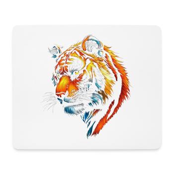 Funny Tiger Art Animal Nature Wildlife Animals Zoo - Mouse Pad (horizontal) - white - Front