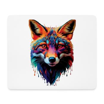 Lustiges Fuchs Fox Kunst Tier Natur Wildtier Tiere - Mousepad (Querformat) - Weiß - Vorne