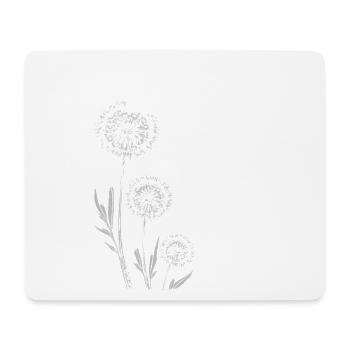Dandelion Dandelion Lover Floral Floral - Tapis de souris (format paysage) - blanc - Devant
