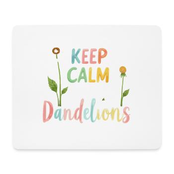 Dandelion Dandelion Lover Floral Floral - Tapis de souris (format paysage) - blanc - Devant