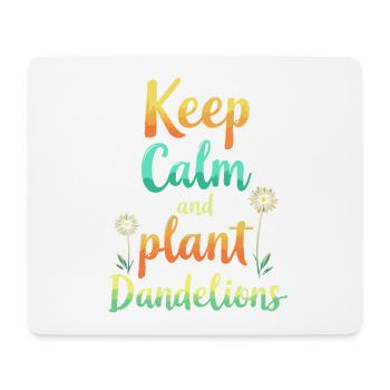 Dandelion Dandelion Lover Floral Floral - Tapis de souris (format paysage) - blanc - Devant