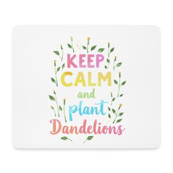 Dandelion Dandelion Lover Floral Floral - Tapis de souris (format paysage) - blanc - Devant