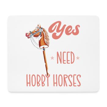 Hobby Horsing Hobby Horse Horse Horse Riding - Mouse Pad (horizontal) - white - Front